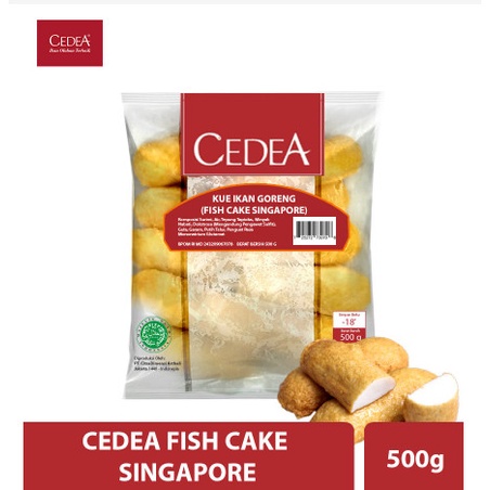

CEDEA Kue Ikan Goreng/Fish Cake Singapore [500gr] / Fish Cake / Otak Otak Singapore / Frozen Food / Frozen Seafood | CEDEA Kue Ikan Goreng/Fish Cake Singapore [500gr]