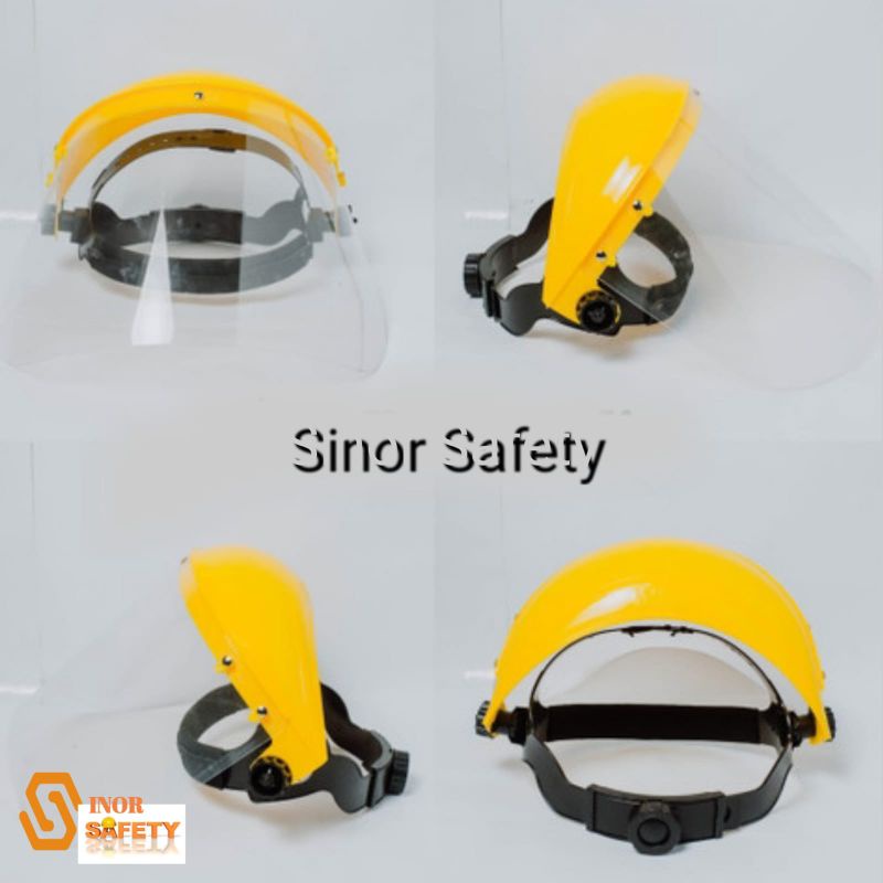 Full Face Shield Safety APD pelindung wajah Gerinda Visor FACESHIELD Safety