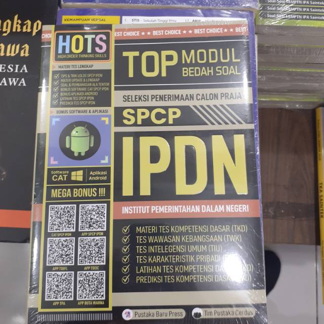 

BUKU LATIHAN SOAL PEMBAHASAN LENGKAP TOP MODUL LOLOS SPCP IPDN 2020 2021