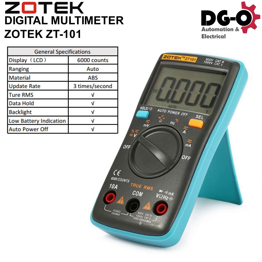 DIGITAL MULTIMETER DIGITAL AVOMETER ZOTEK ZT101