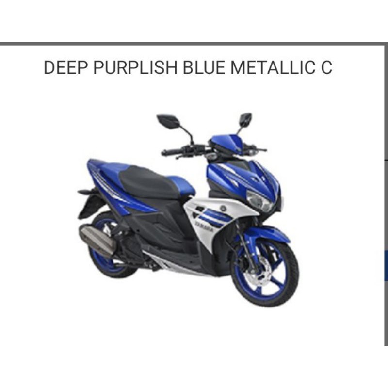 full cover body halus aerox 125 original biru