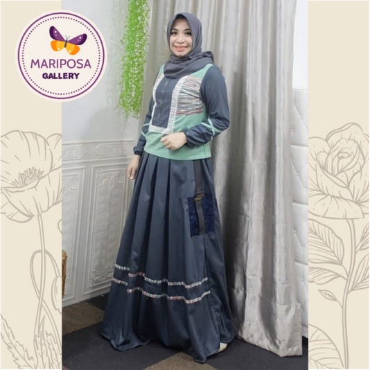 DEURA Busana Muslim Terbaru / Dress Deura / Gamis Deura Original / Setelan Gamis Deura 267 Original