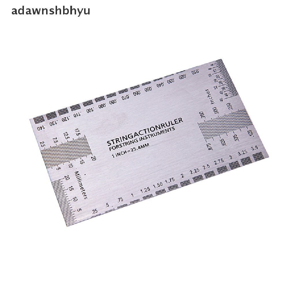 Adawnshbhyu Steel String Action Gauge Ruler Guide Setup Luthier Pengukur Untuk Bass Gitar