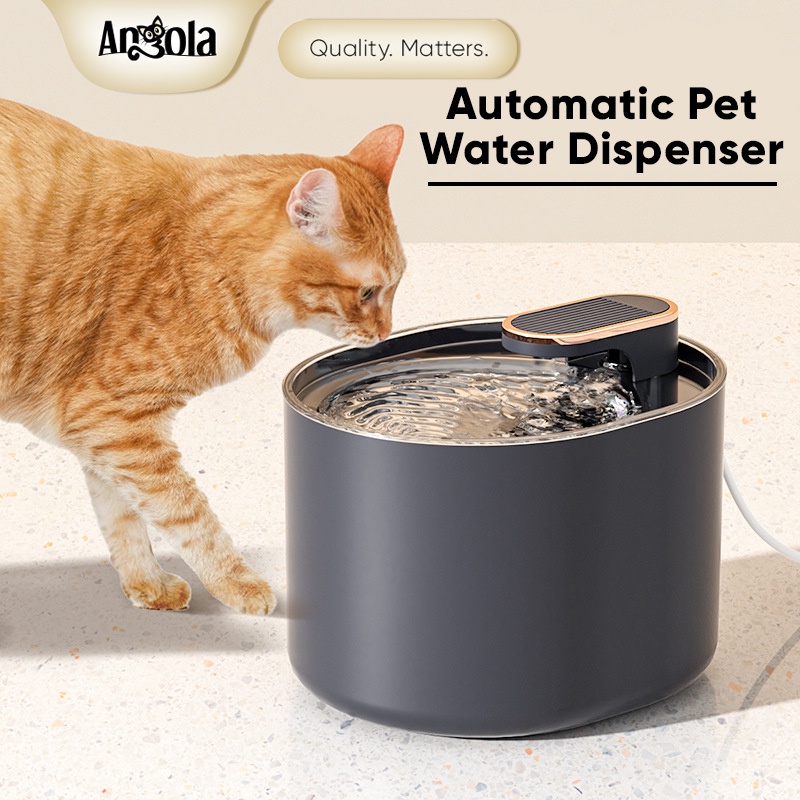 Angola Dispenser Minum Hewan Otomatis M25 Tempat Minum Kucing Anjing Pet Water Dispenser Fountain