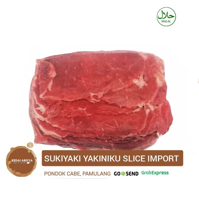 

Sukiyaki Yakiniku Sliced Import 500 Gram