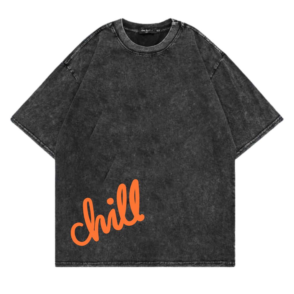 Kaos Oversize Wash Sablon Original Endrock Tema Font Chill