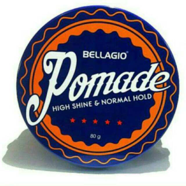 Bellagio Pomade High Shine & Normal Hold Oil Based 80 gram