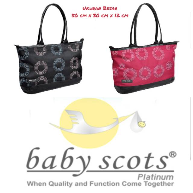 Baby Scots Platinum Tas Perlengkapan Bayi Fashionable Motif Sirkuler -  MB015