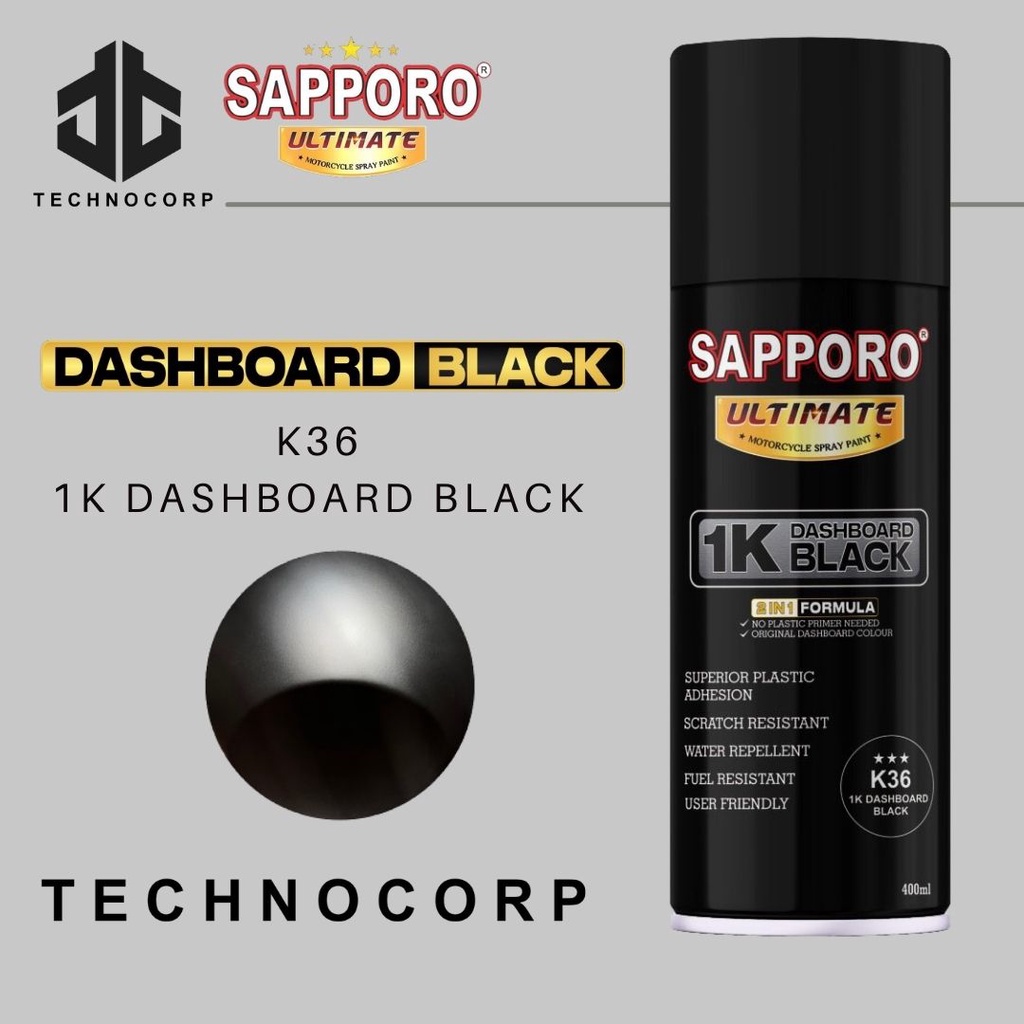 

Cat SAPPORO ULTIMATE K36 1K DASHBOARD BLACK / HITAM BODY KASAR