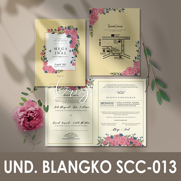 SCC-013 GRIYA CARD | UNDANGAN BLANKO MURAH | Blangko Undangan | Griya Blangko | Undangan Blangko Pre