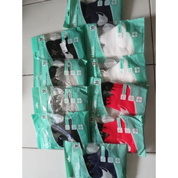Masker Duckbill orlee emboss 3D masker Orlee duckbill Earloop Medis Kemenkes isi 10 pcs duckbill hit