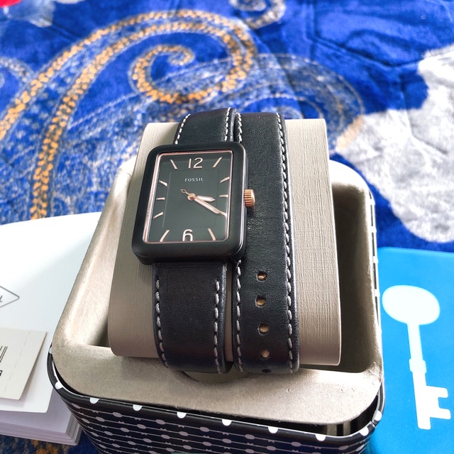 Fossil ES4193 Jam Tangan Wanita Original Black/Hitam