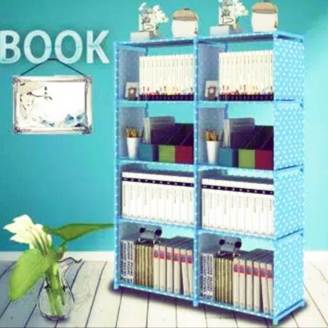 Rak buku 8 slot ELAN.SHOP