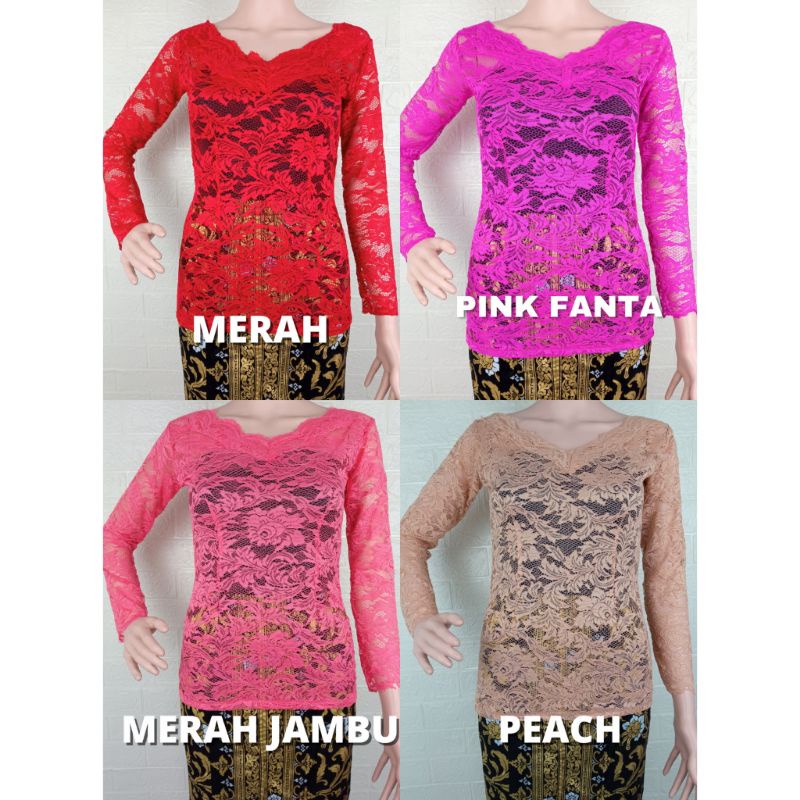 Kebaya Bali Kebaya Brukat Bali Atasan Kebaya Brukat Kebaya Bali Kutu Baru Murah Grosir Terlaris Terbaru