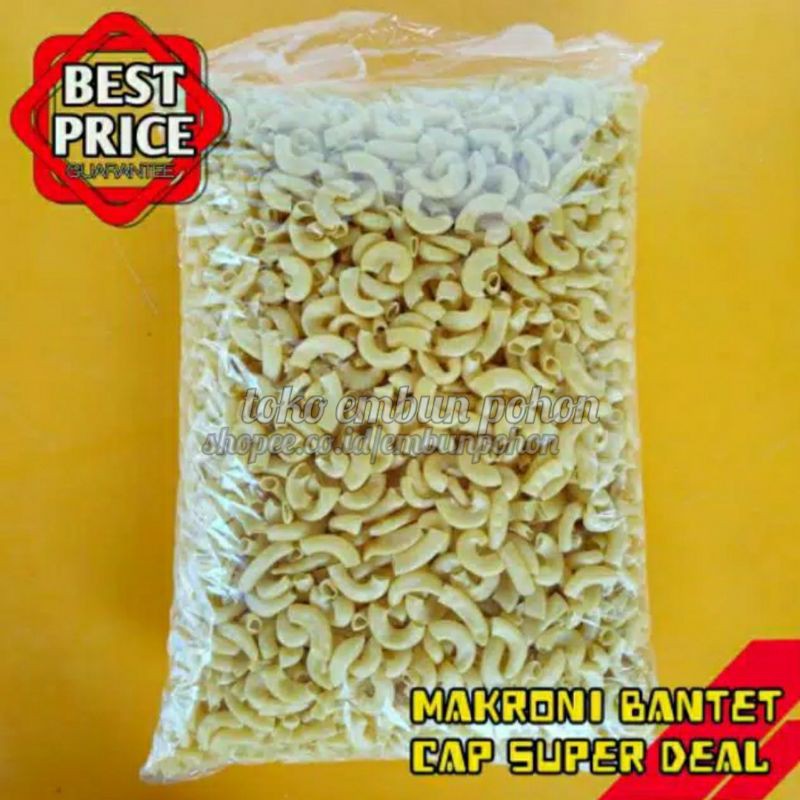

MAKRONI BANTET MENTAH CAP SUPERDEAL 1KG