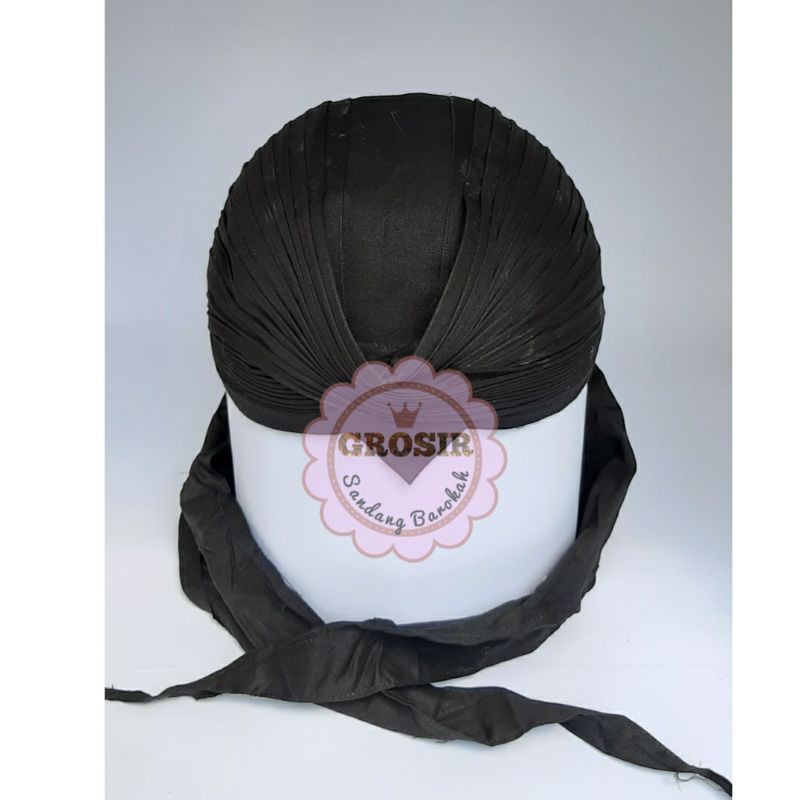 Blangkon Jogja Lipat Sliwir Hitam polos