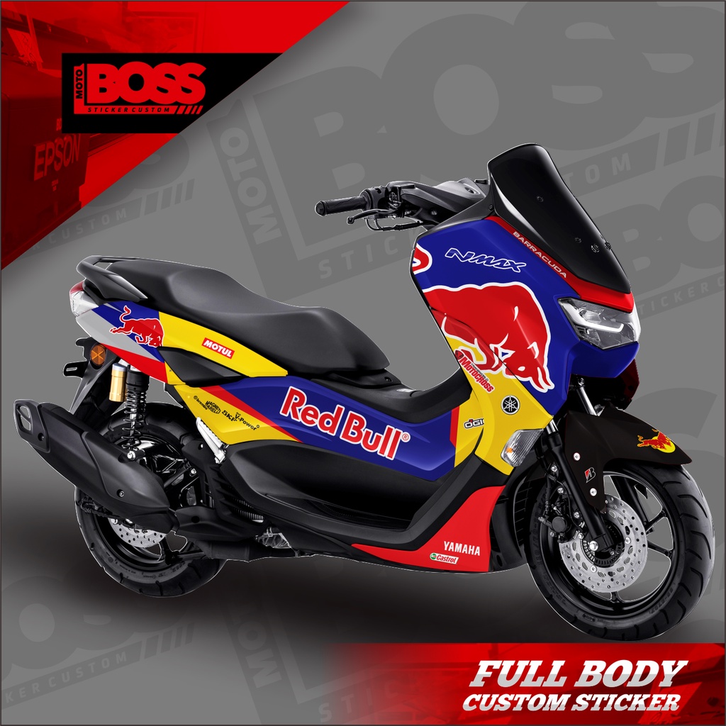 Decal Sticker New Nmax 2020 2021 Full Body motif  redbull