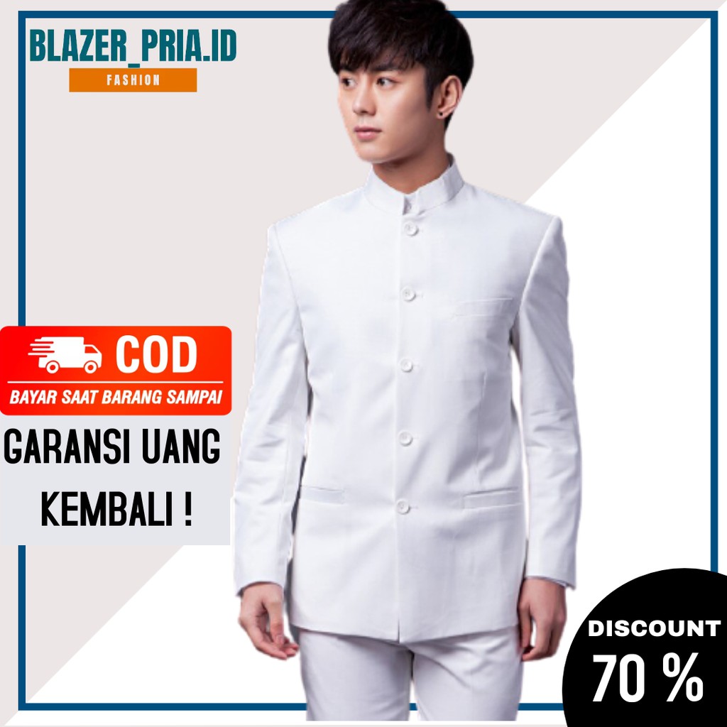 JAS MANDARIN PUTIH JAS PRIA JAS FORMAL