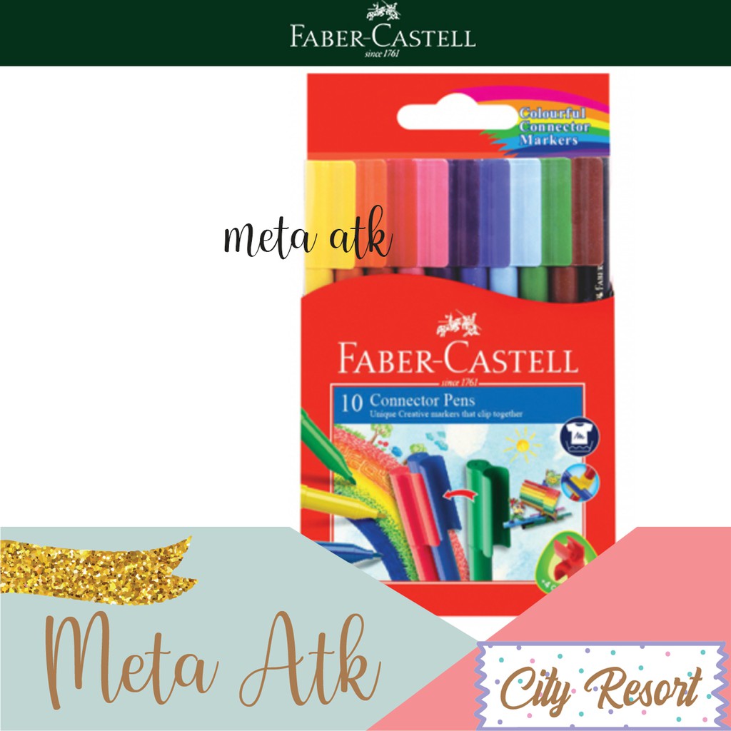 

Connector Pen / Spidol Warna isi 10 Faber Castell