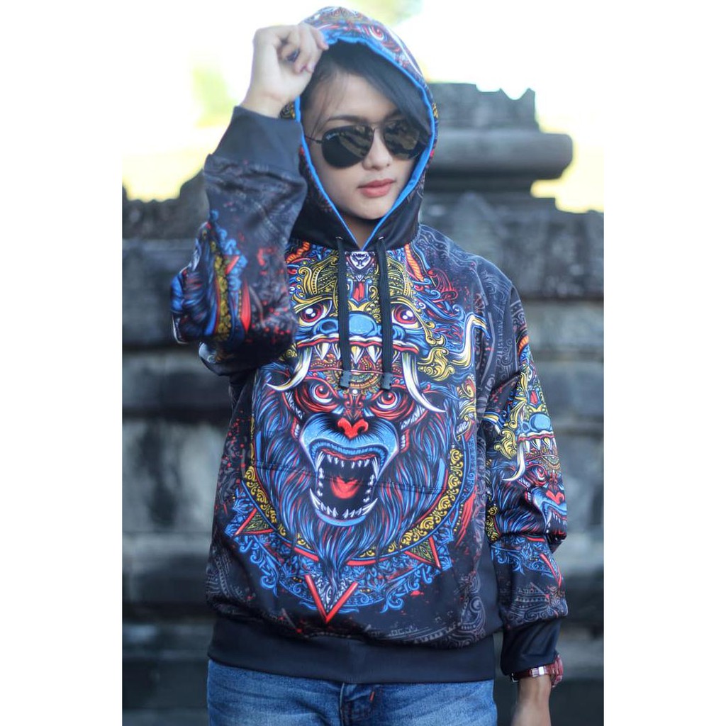 Jaket Hoodie Jumper Etnik Anoman Barong By Njawani Studio E0053