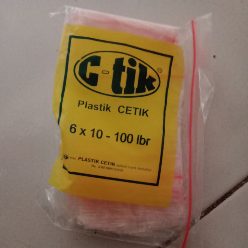 

Plastik klip ctik ukuran 6×10
