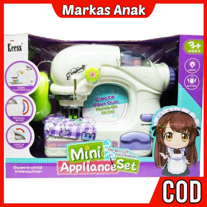 Mainan Anak Anak Umur 3 4 5 6 Tahun Mesin Jahit Hadiah ulang tahun anak perempuan Sewing Game Toys