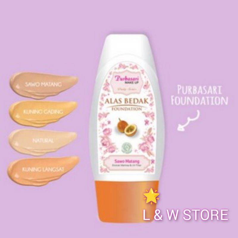 Purbasari Daily Series Alas Bedak Foundation 35ml-Alas Bedak