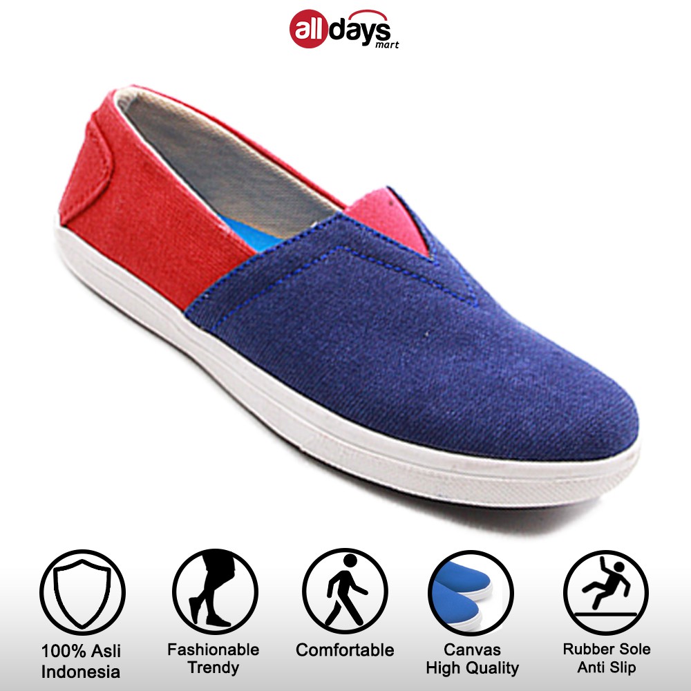 Alldays Mart 03 - Kaizen Sepatu Slip On Wanita Random Motif dan Warna Size 36-40