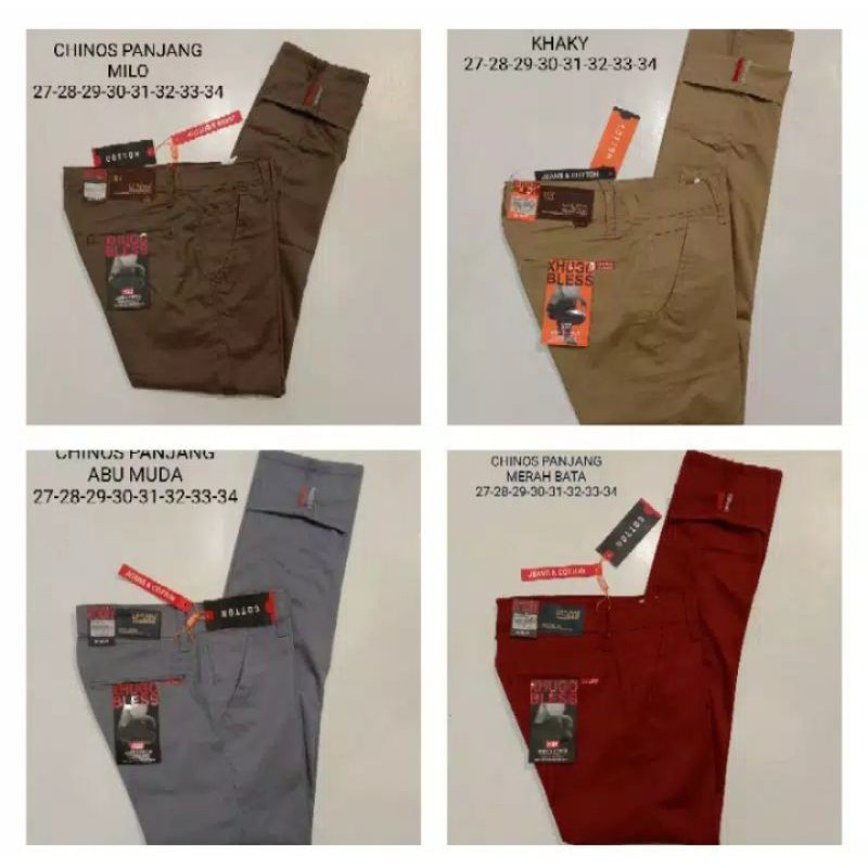 CELANA CHINOS PANJANG PRIA - ORIGINAL HUGO BLESS
