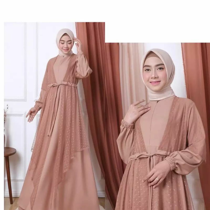 Gamis Malaysia CerutyBabydol Terbaru Syabina Maxy Gamis Melayu Terlaris Gamis Ceruty Babydoll Jumbo 