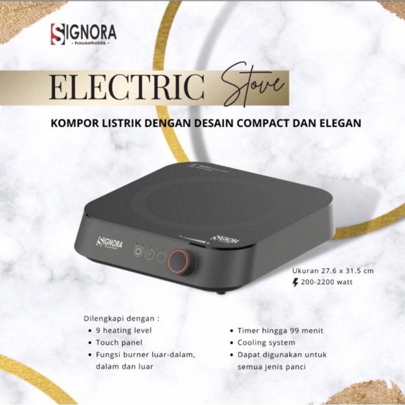 Kompor Listrik Signora Electric Stove