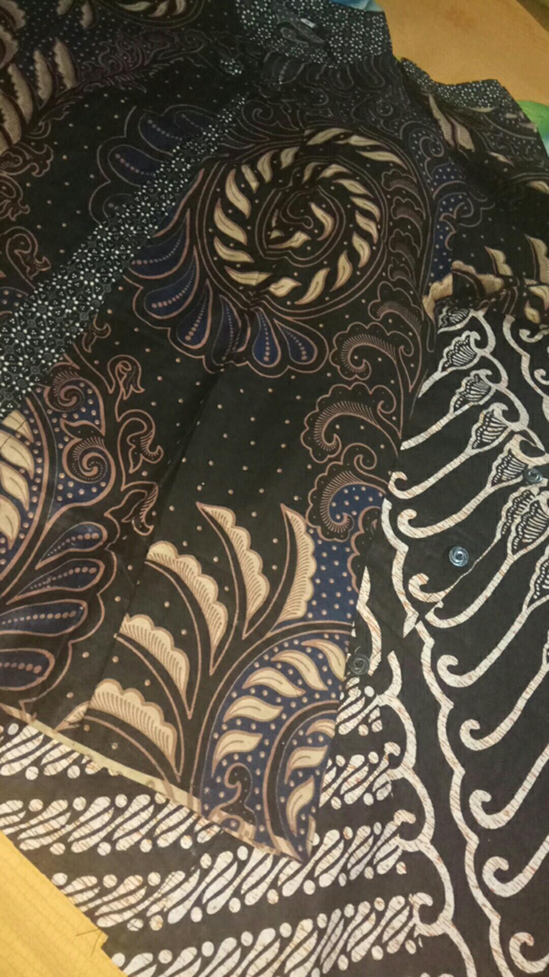Tey-17 Batik Wanita Asj Sa Hrb026 Kenongo Kemeja Tosca Pendek