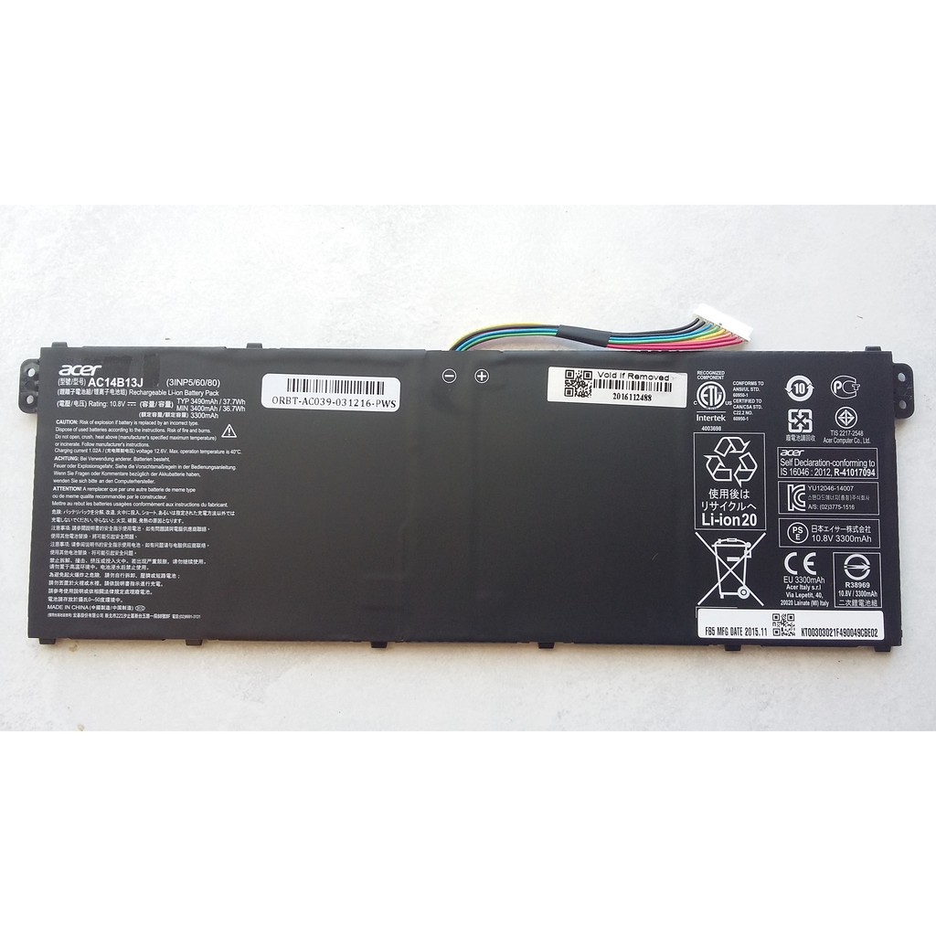 Baterai Battery Acer Aspire ES1 111 ES1 112 V3 111 V3 371 V3 111 V3 112 TravelMate B115 AC14B8K