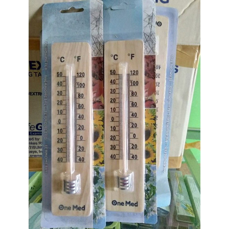 Termometer Ruangan Kayu onemed