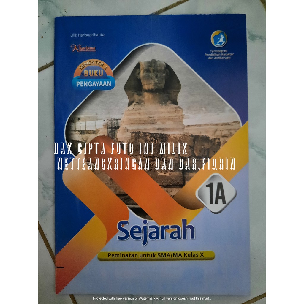 LKS Sejarah Peminatan Kelas 10 X 11 XI SMA MA Semester 1 K13 rev 2018 kharisma-1