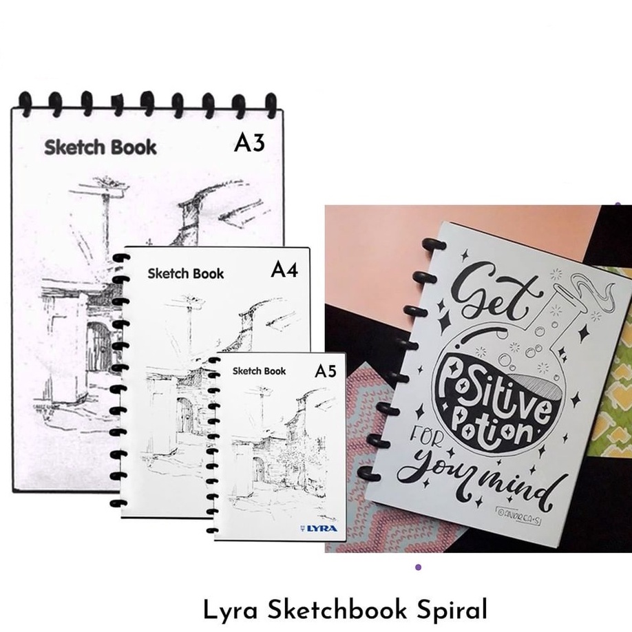 Jual LYRA SKETCHBOOK / BUKU SKETSA/ BUKU GAMBAR A3 , A4 , A5 (KS