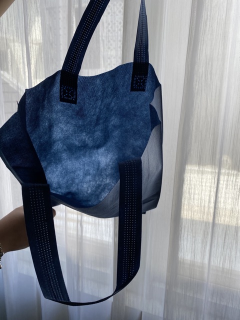 HARGA  LUSIN ISI 12 PCS-TAS LIPAT SAMPING 25x35x8-TAS BELANJA/GOODIEBAG