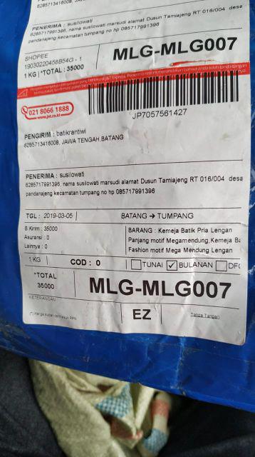 Bswart Batik Hrb026 Kenongo Hem Pendek Padi Pekalongan