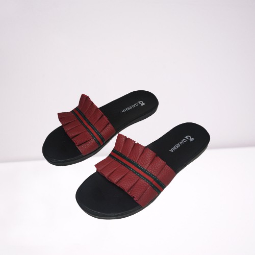 Insyira - Sandal Wanita Alena / Sandal Slop Wanita Non Slip Alas Hitam