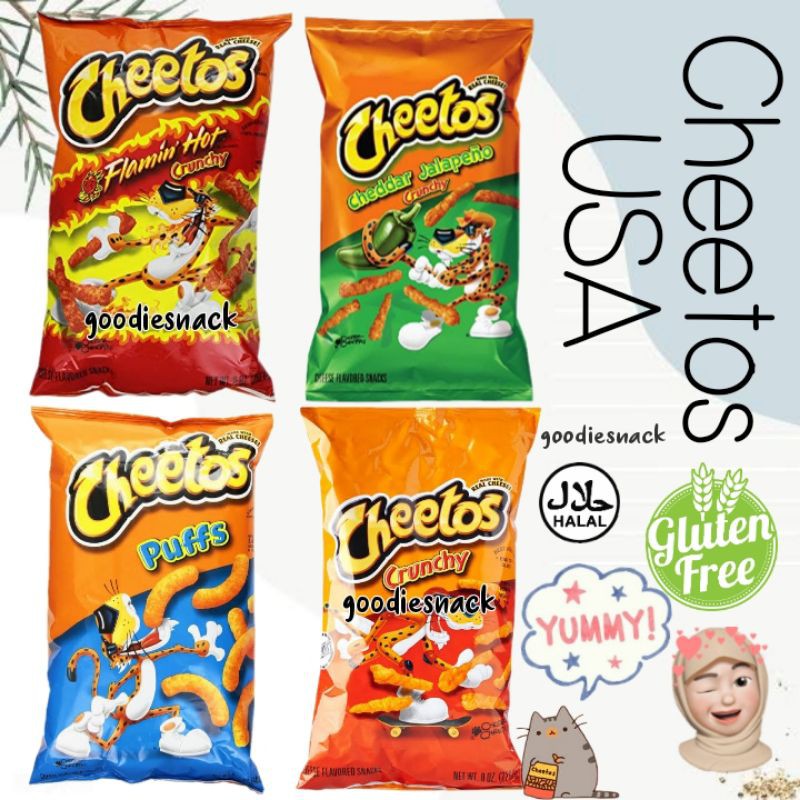 Cheetos Flamin Hot Cheddar Jalapeno Puff Cheese Crunchy Cheese EXP DESEMBER 2023