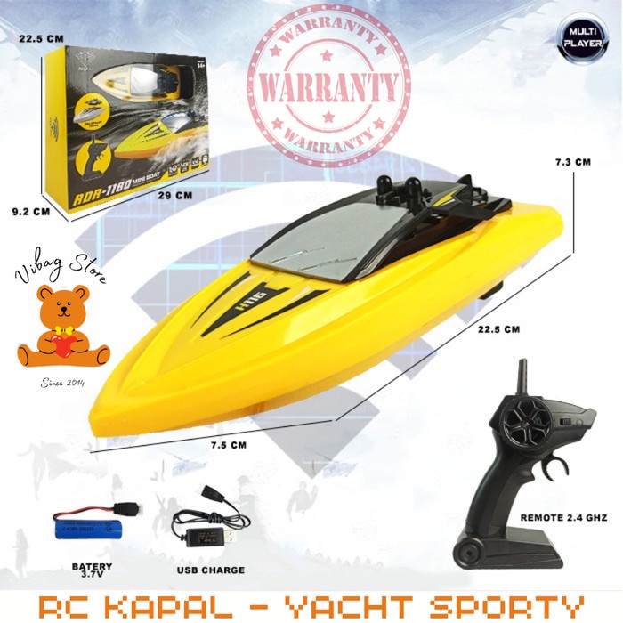 RC Kapal Yacht Sport Multiplayer Perahu Pesiar Remote Control RDR1180