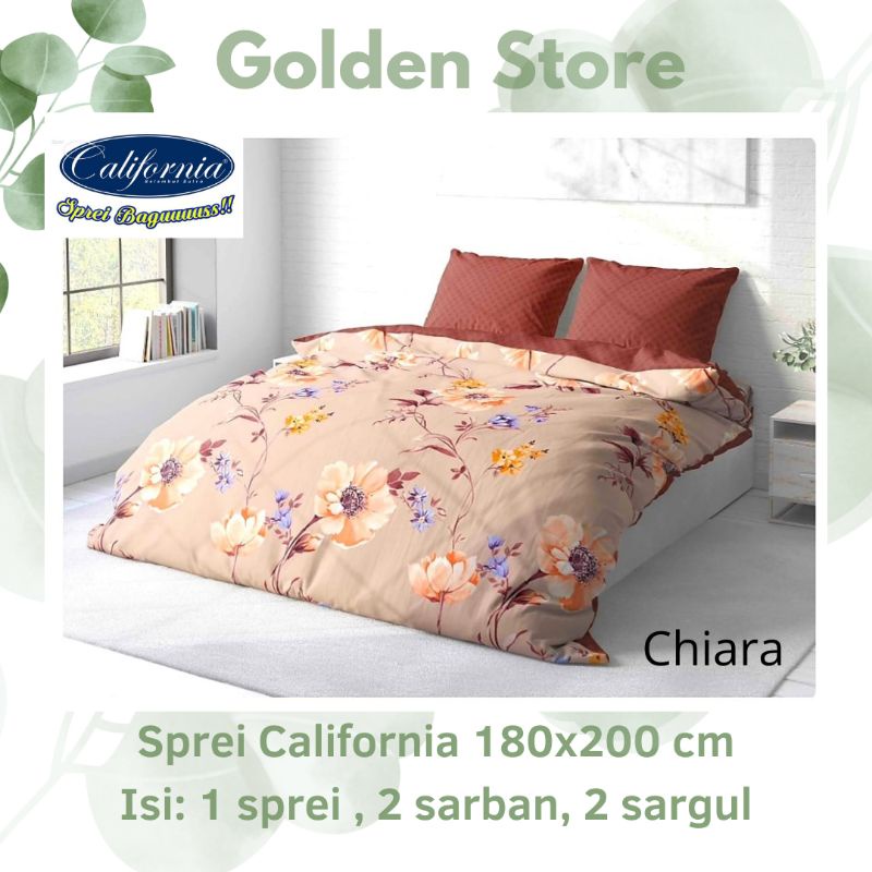 Sprei California 180x200 Motif Chiara