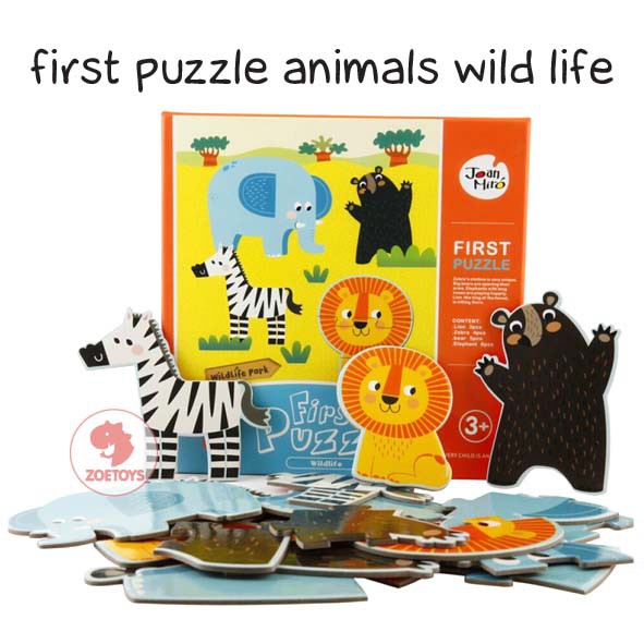 Zoetoys Joan Miro First Puzzle Animals ocean Wild Life | Mainan Edukasi Anak | Cari kado natal