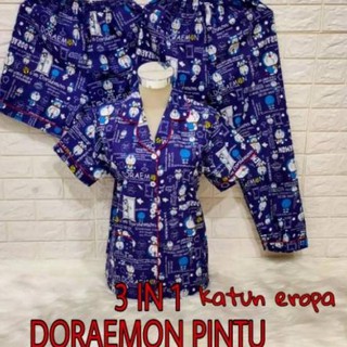  PROMO DTREE baju  tidur  piyama cp 3 in1 katun eropa  