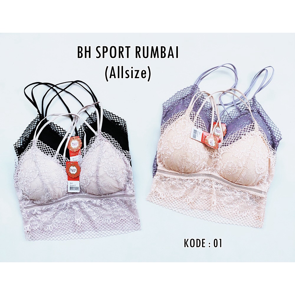 Bra Sport Rumbai 2086 / BH Wanita Rumbai Bra GYM Fitness Senam Zumba Yoga Olahraga