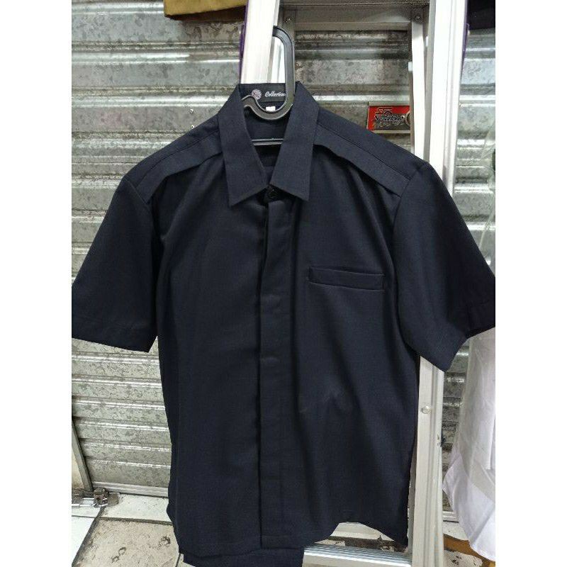 baju safari paspampres lengan pendek