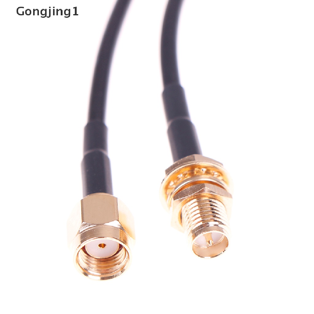 Gongjing1 1PC Kabel extension Antena router WiFi RG174 RP-SMA male Ke female Panjang 5m