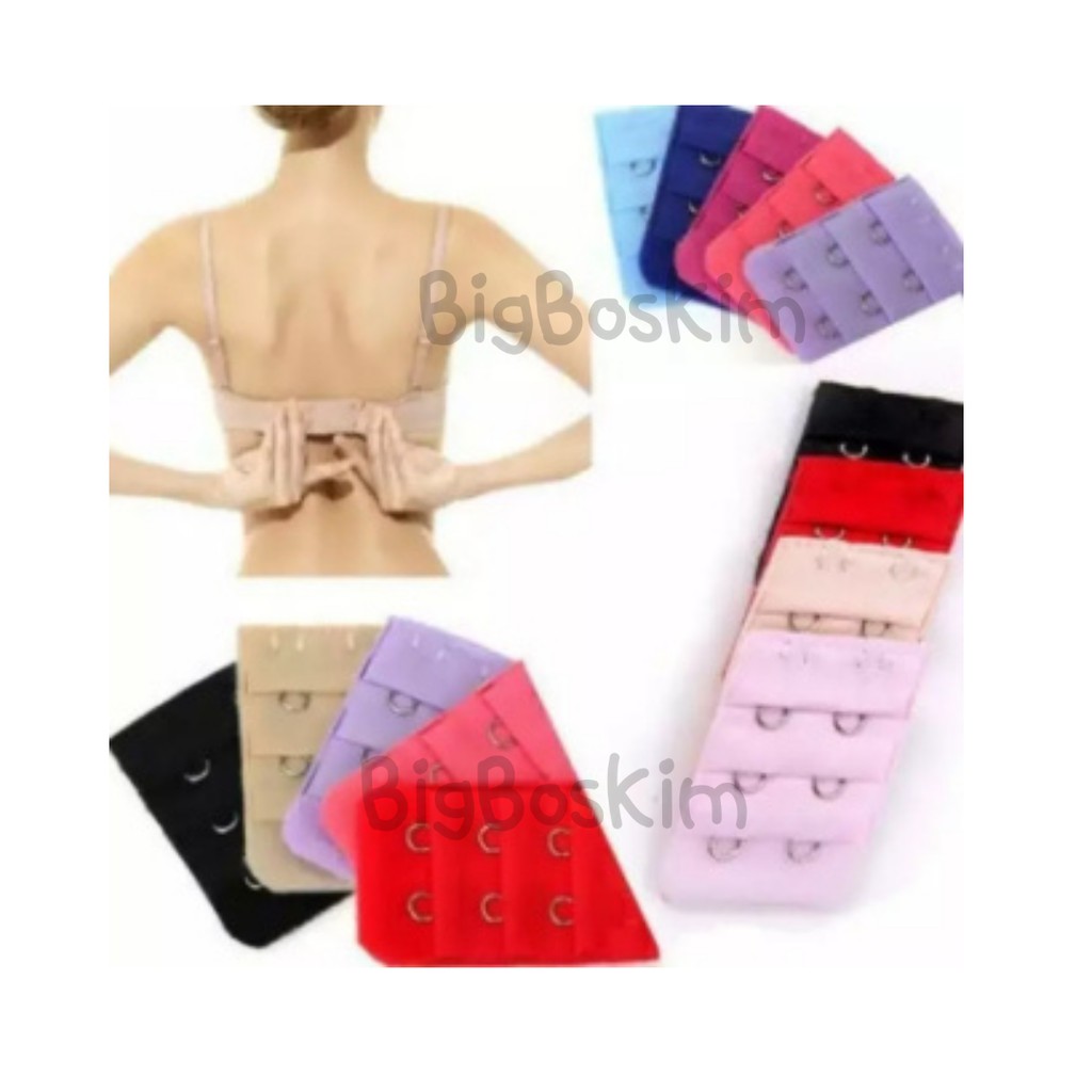 Penyambung Kait Bra 2 KAIT 3 KAIT Bra Extension Kait BH Tambahan Ibu Hamil Pengait BH