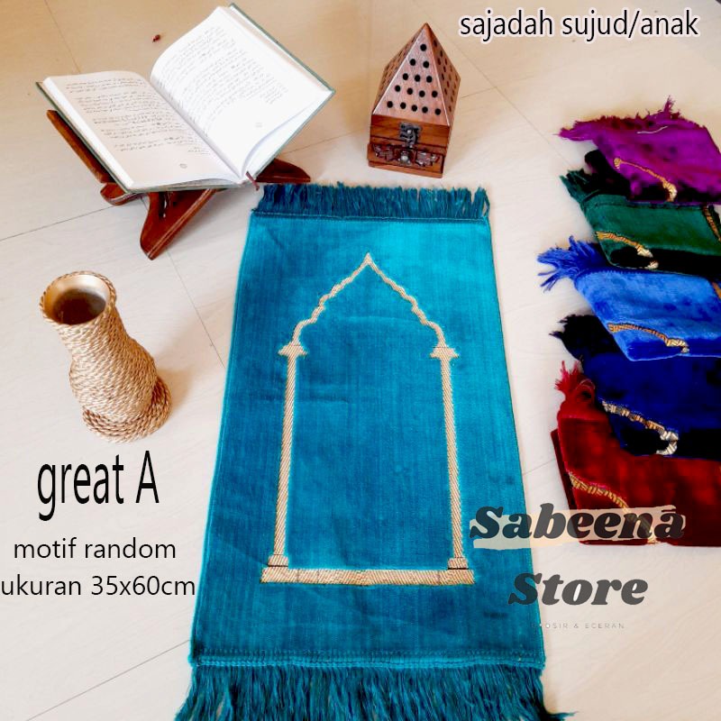 SAJADAH TURKY KECIL/SAJADAH MINI POLOS/ANAK/UKURAN 35×60 LEMBUT MURAH