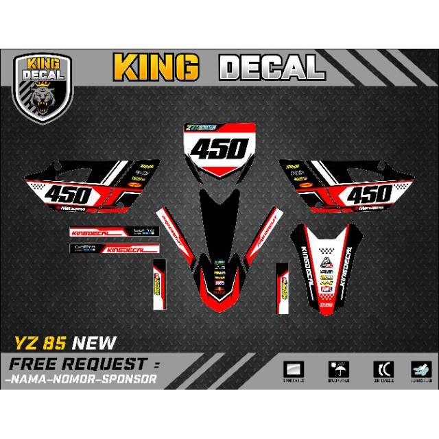 DECAL YZ NEW 85 DECAL YZ STRIPING YZ STIKER YZ  NEW 85 13